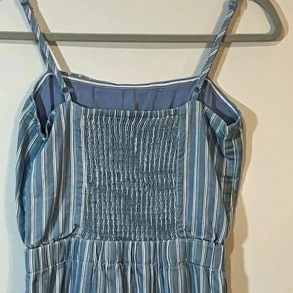 Sugar + Lips jumpsuit size XS spaghetti stripes, smocking EUC - Picture 10 of 12